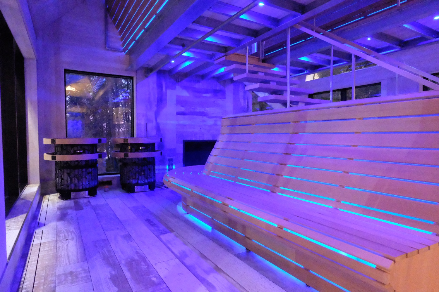 Slatted panel walls
