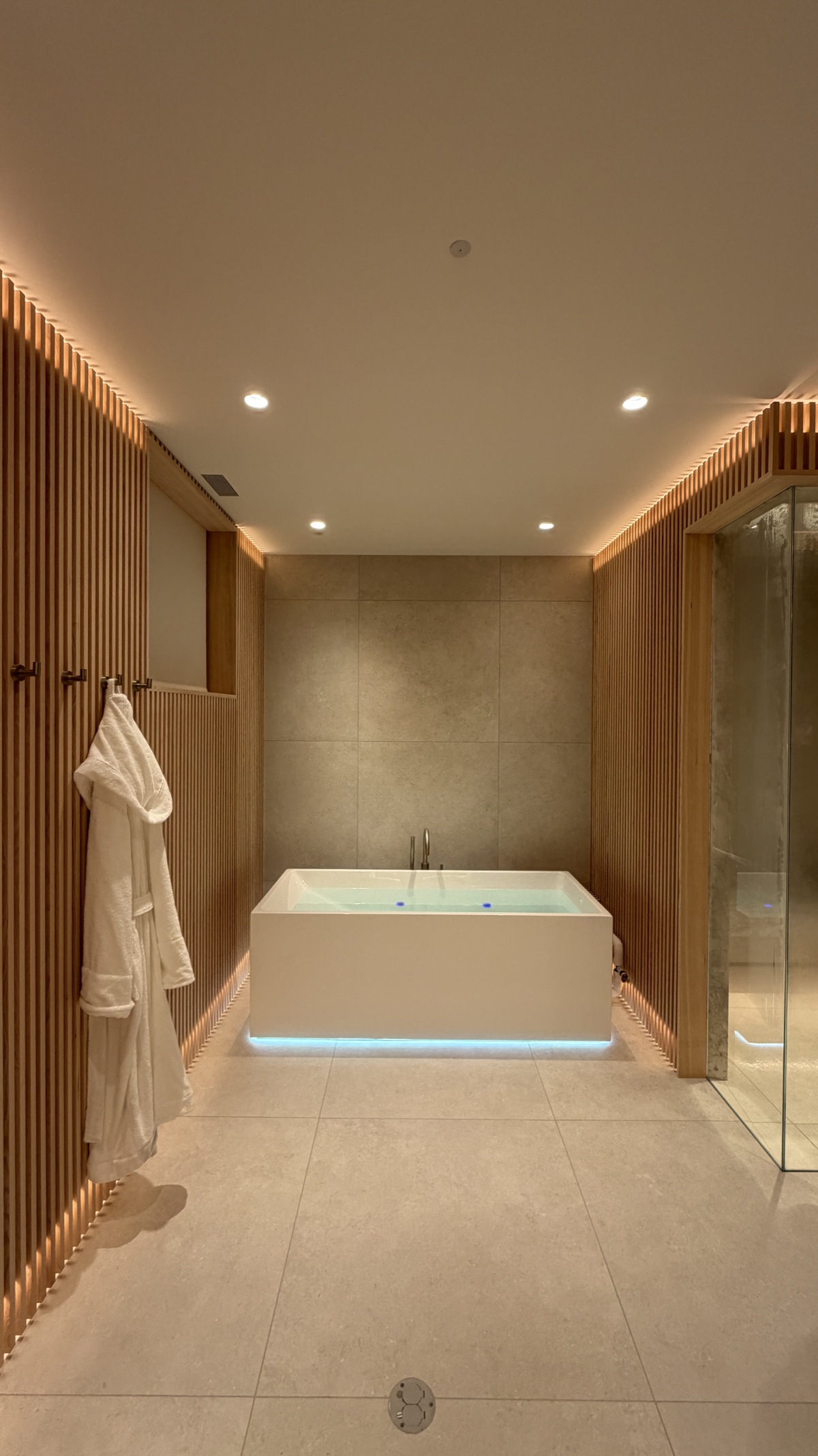 Finished custom sauna room