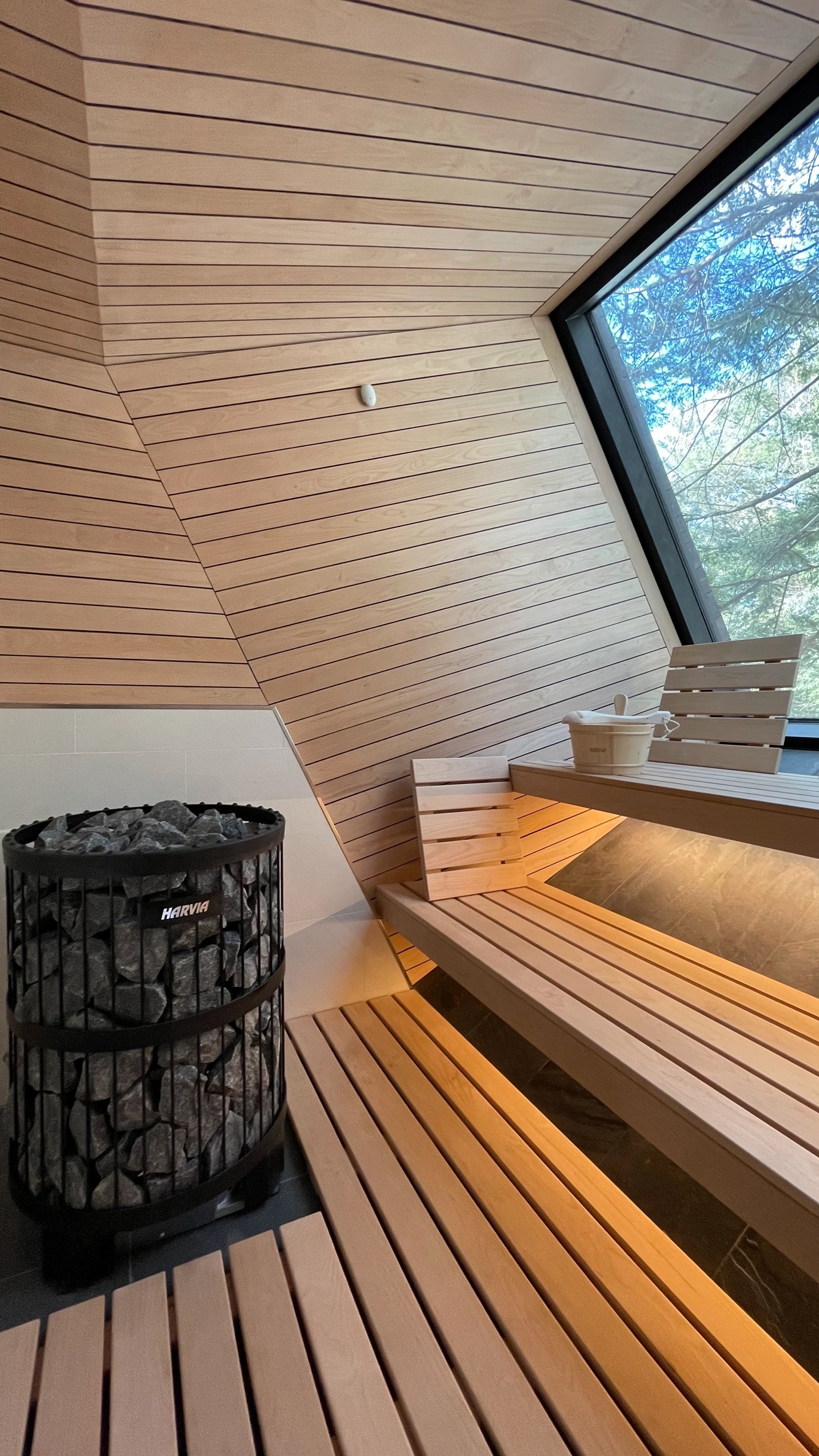 Custom sauna interior